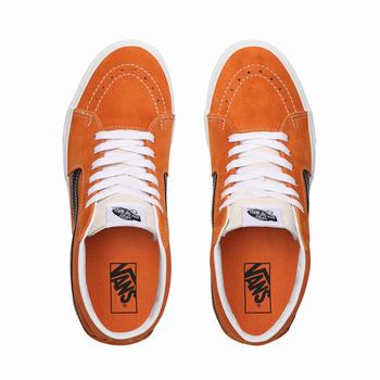 Panske Kotnikove Tenisky Vans Retro Sport Sk8-Mid Marhule/Biele VA46EQKCN